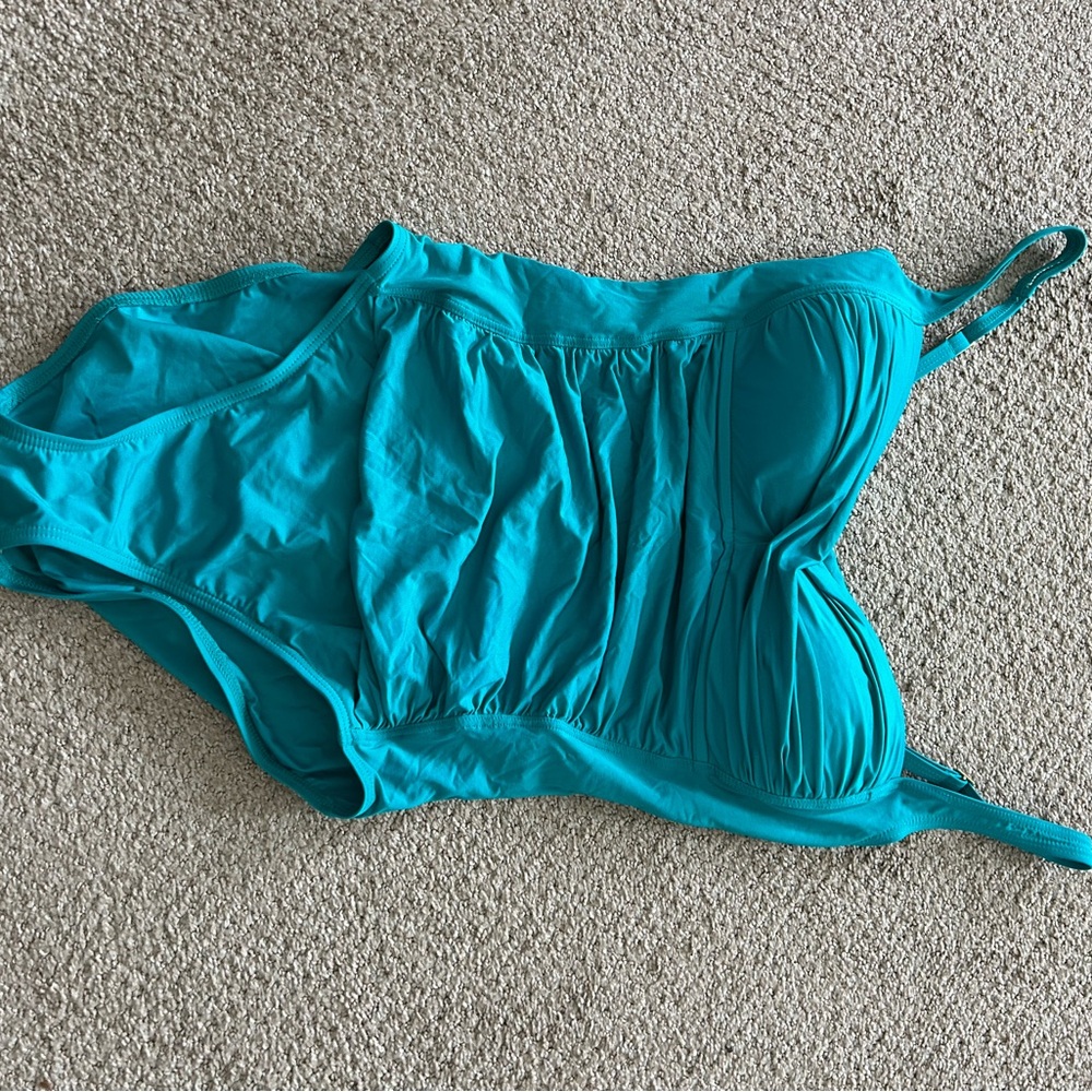 La Blanca Teal One-Piece Swimsuit